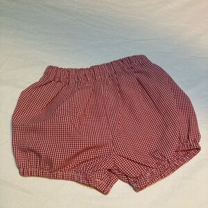 Red Gingham Kids Shorts